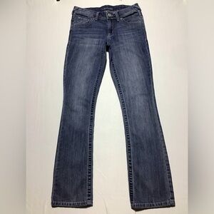 Maurices Dark Blue Mid Rise Boot Cut Jeans